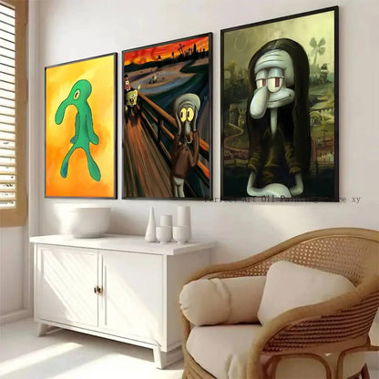 Cartoon Squidward Tentacles Poster