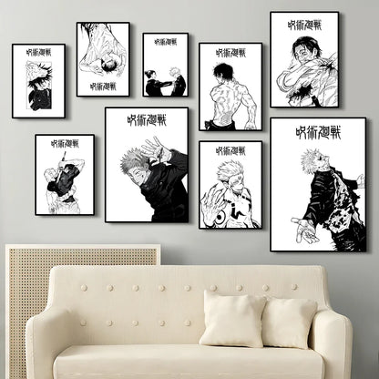 Minimalist Jujutsu Kaisen Posters V2
