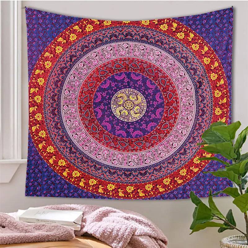Mandala Style Bohemian Tapestry