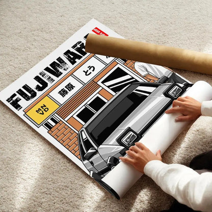 Retro AE86 Racing Posters