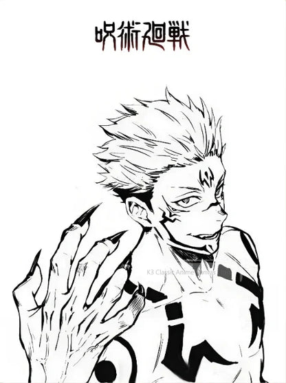 Retro Jujutsu Kaisen Posters