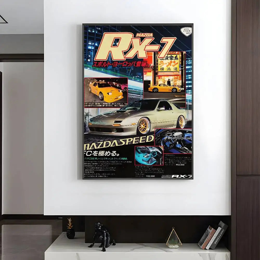 Vintage Japanese Racing Magazine Posters