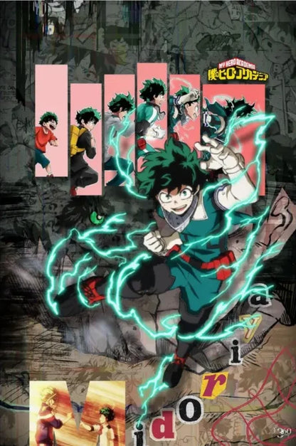 My Hero Academia Anime Retro Posters Room Decor