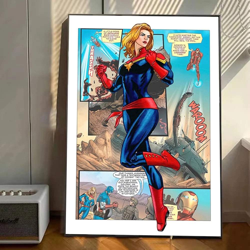 Marvel Avengers Poster Stickers Art Wall
