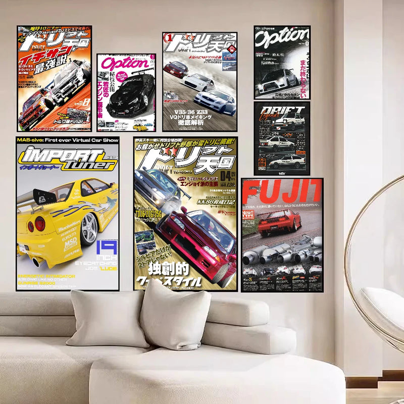 JDM Vintage Racing Posters