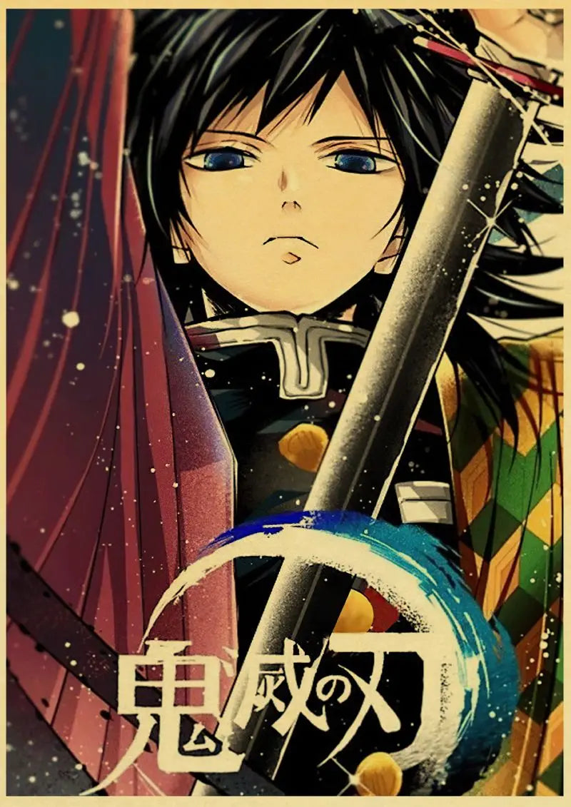 Demon Slayer Retro Posters