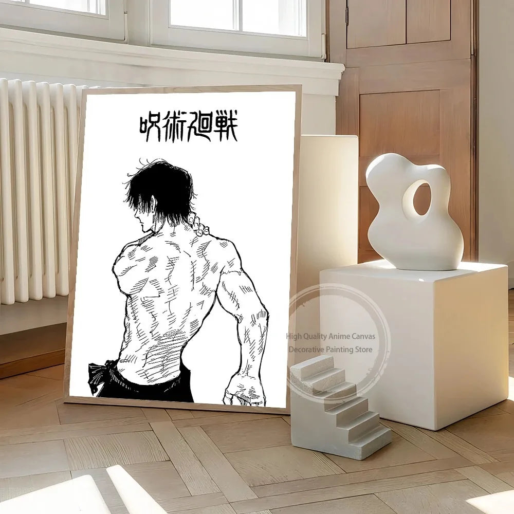 Black And White Jujutsu Kaisen Posters