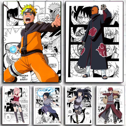 Japanese Naruto Anime Poster Stickers Art Wall