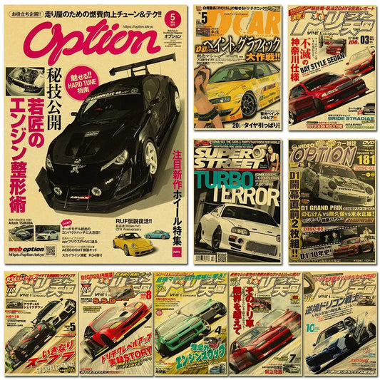 JDM Vintage Car Posters V2