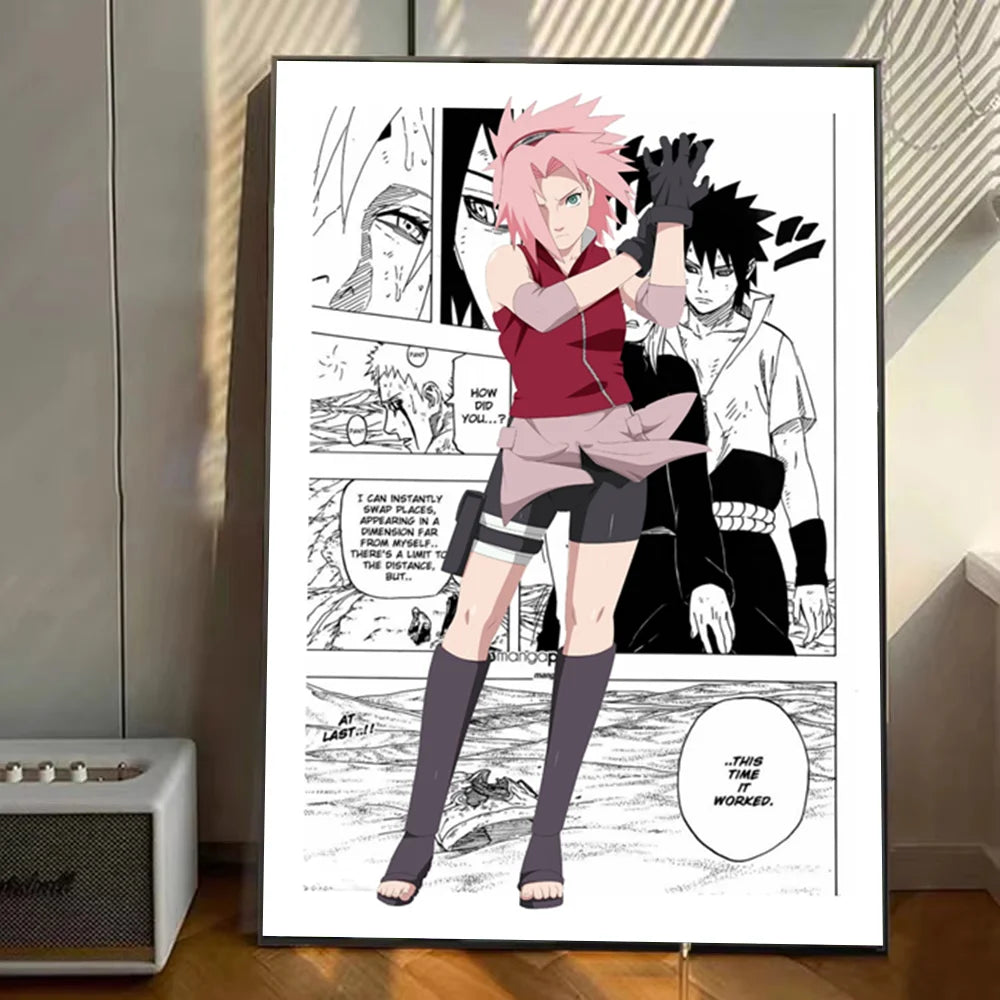 Japanese Naruto Anime Poster Stickers Art Wall