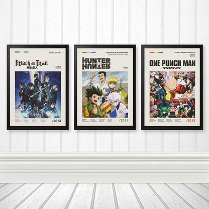 Minimalist Anime Card Poster