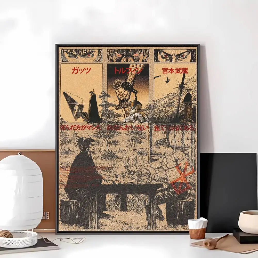 Vagabond Manga Art Posters