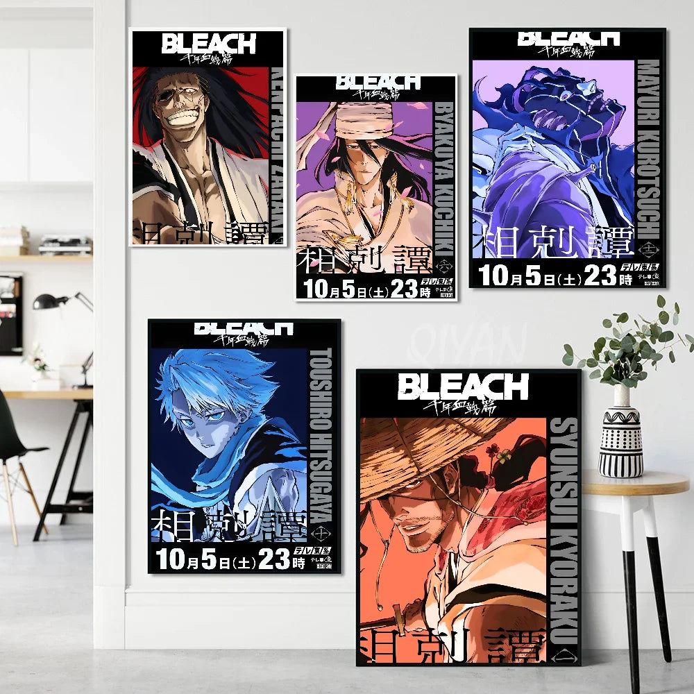 Bleach Anime Poster Wall Art Print for Bedroom, Gaming Room, or Home Decor