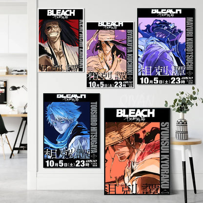 Bleach Anime Poster Wall Art Print for Bedroom, Gaming Room, or Home Decor