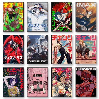 Chainsaw Man Street Art Posters