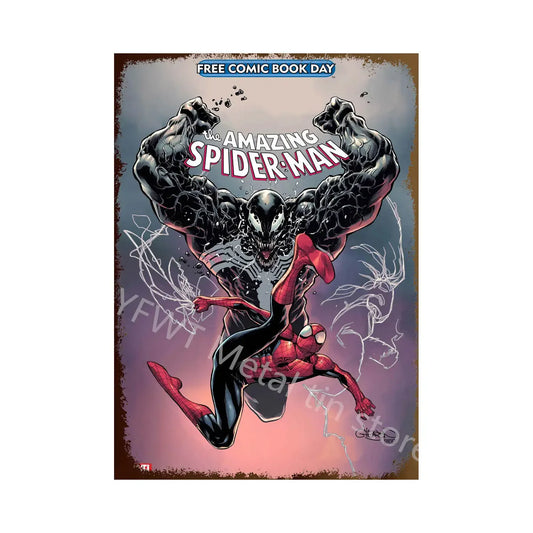 Venom Metal Tin Sign – Retro Marvel Home Décor