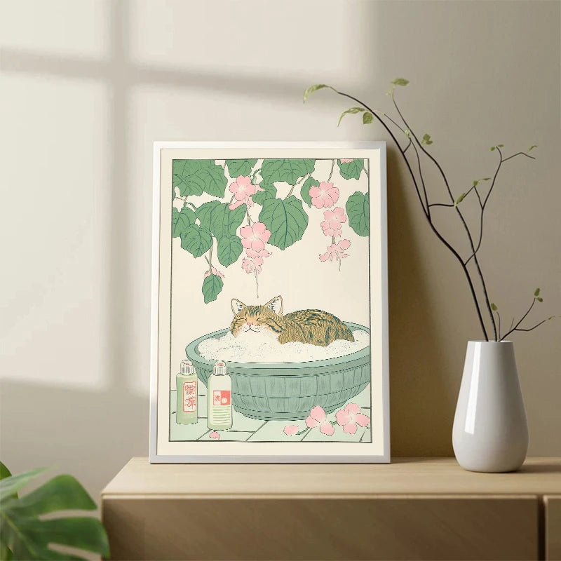 Japanese Cat Aesthetic Home Decor