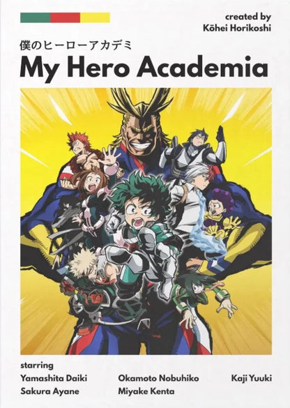 My Hero Academia Anime Retro Posters Room Decor