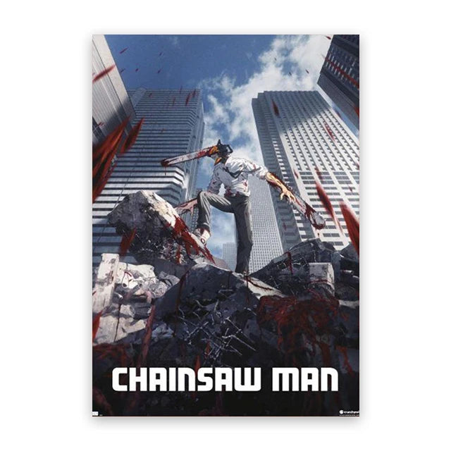 Chainsaw Man Street Art Posters