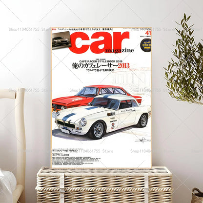 Japan Auto Magazine Cover Posters