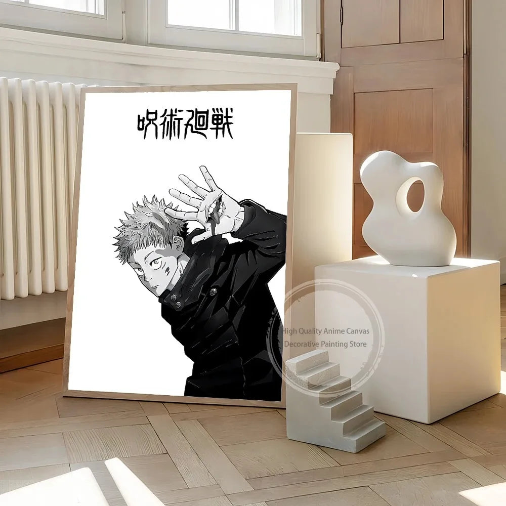 Black And White Jujutsu Kaisen Posters