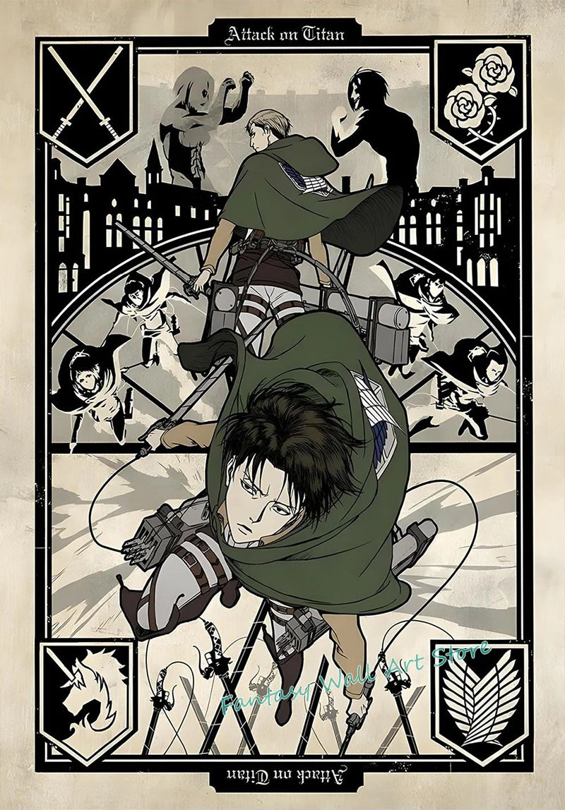 Attack on Titan Character Posters