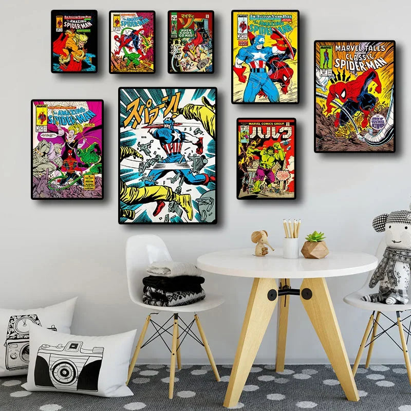 Marvel The Avengers Comic Spiderman Posters