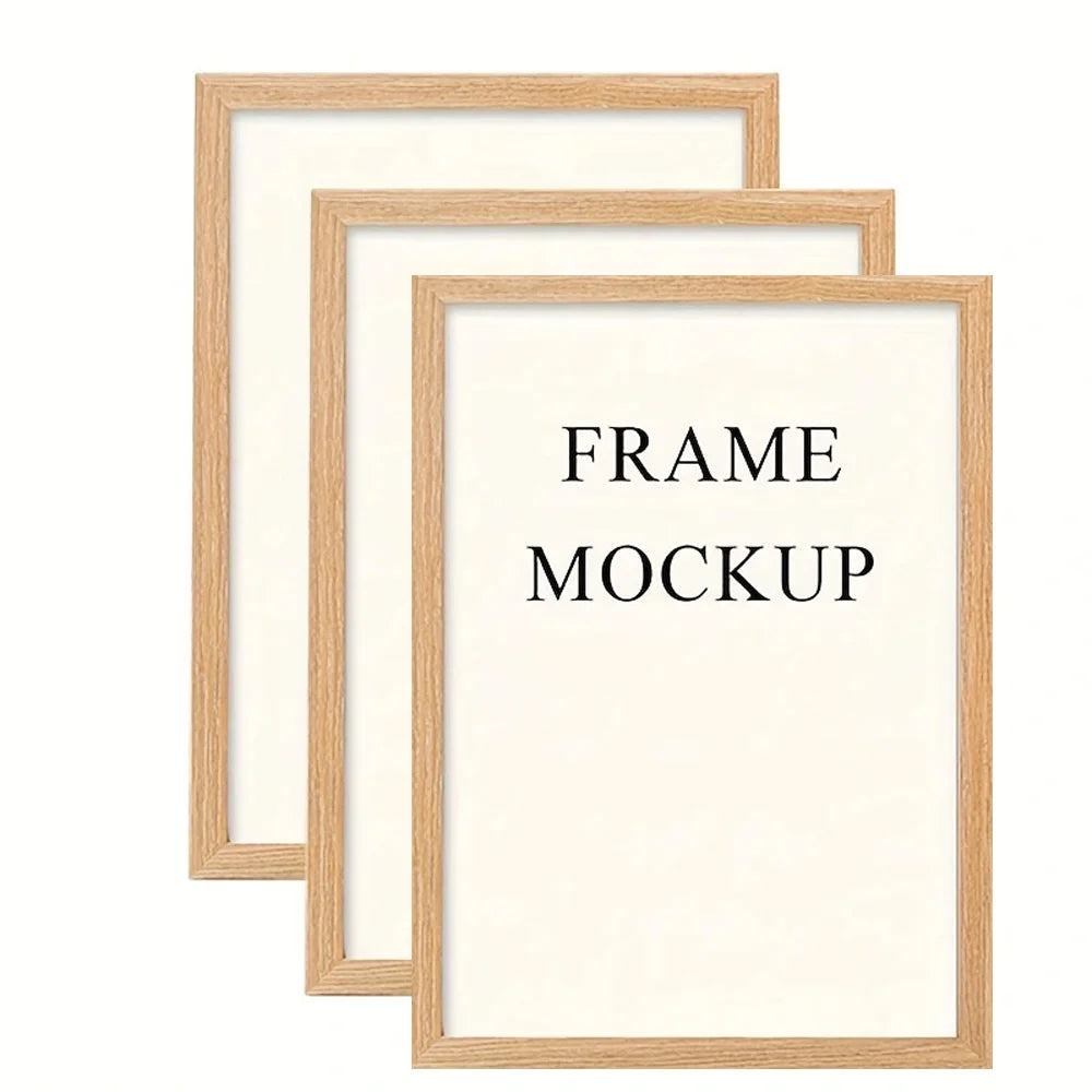 Vintage Wooden Wall Frame for Home, Kitchen, or Café Decor