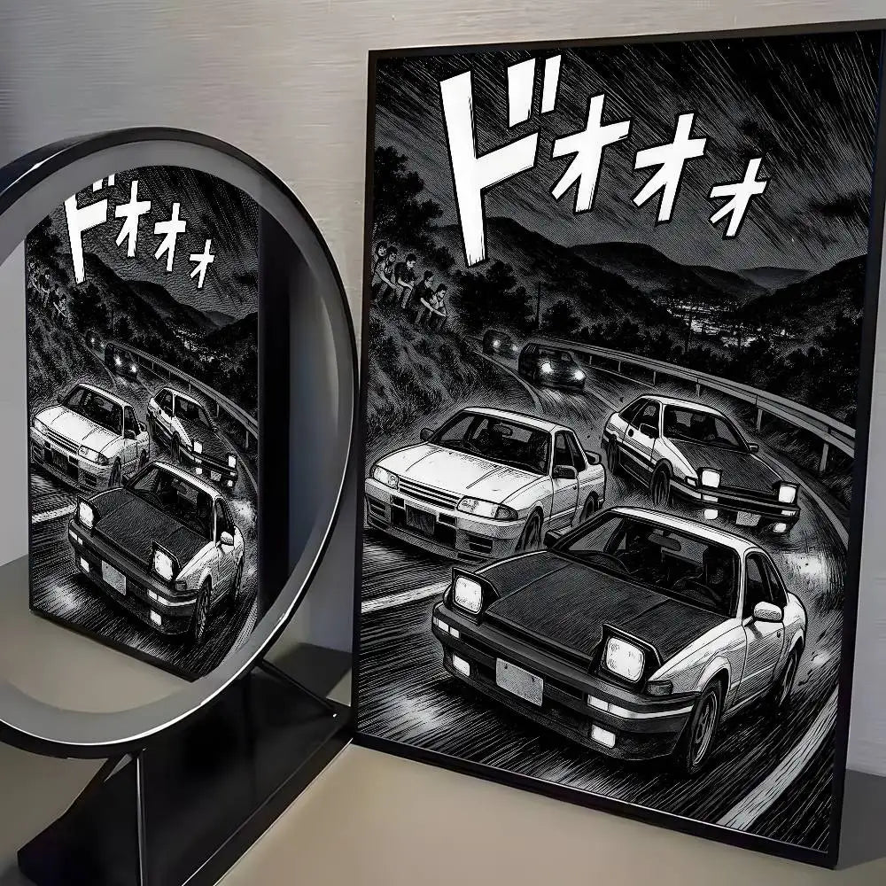 Initial D AE86 Canvas Posters