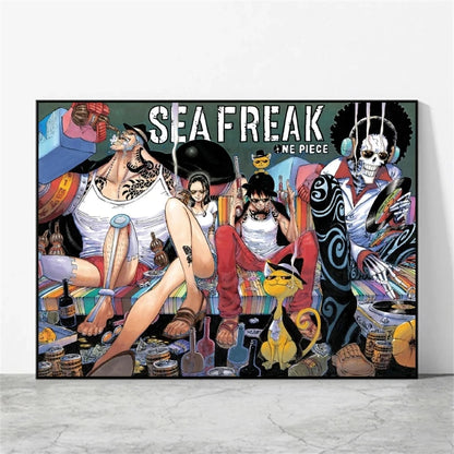 One Piece Luffy Poster Home Decor