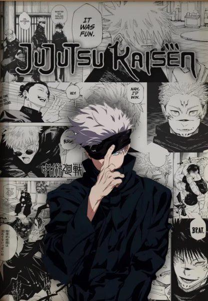 Retro Jujutsu Kaisen Poster