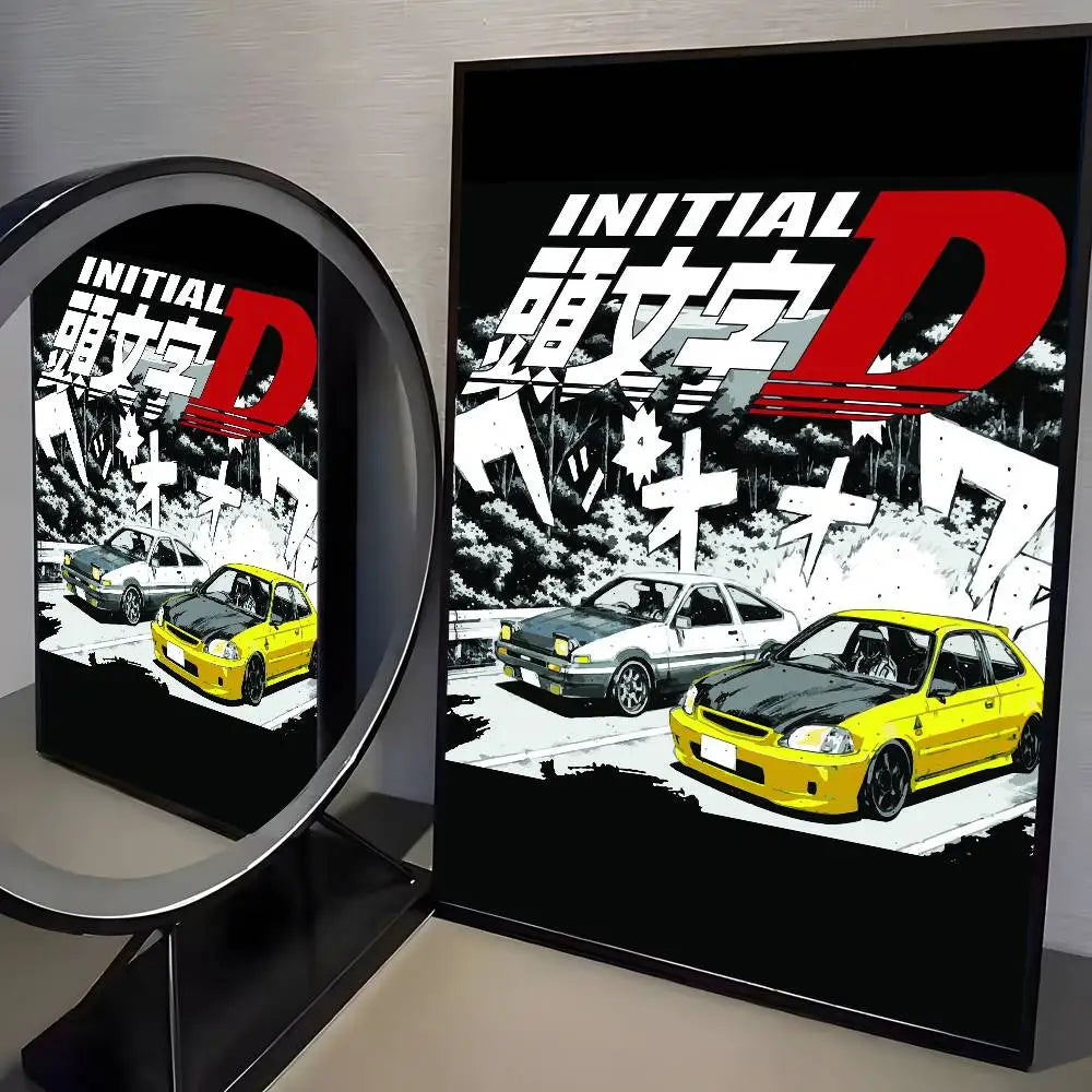 80s Initial D AE86 Posters