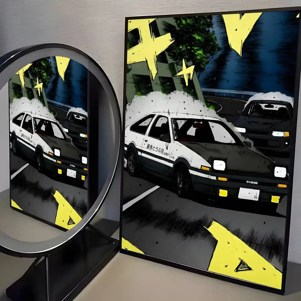 80s Initial D AE86 Posters