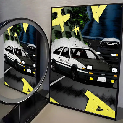 80s Initial D AE86 Posters