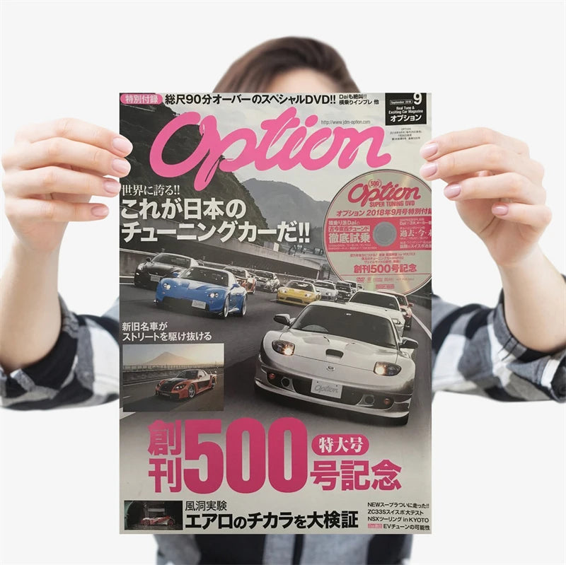 80s Japanese Racing Magazine Posters