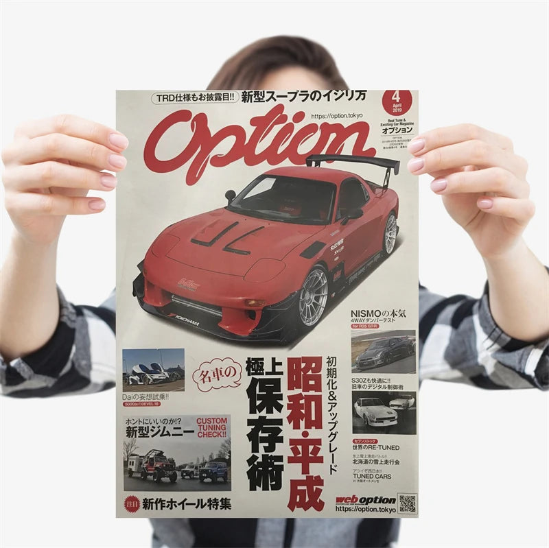 80s Japanese Racing Magazine Posters