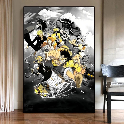 One Piece Luffy Canvas Posters