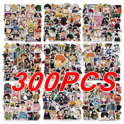300pcs Anime Sticker Pack