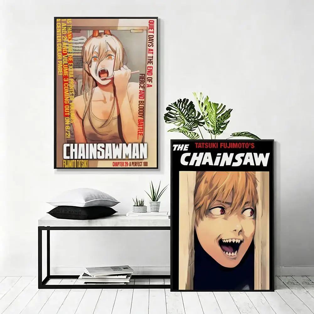 Chainsaw Man HD Art Posters
