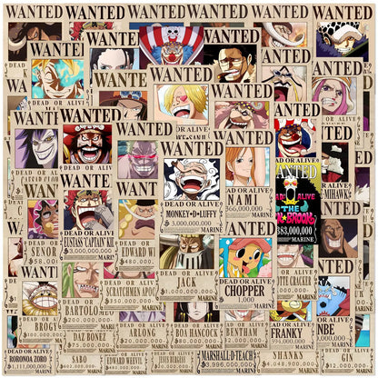 One Piece Wanted Posters 56PCS