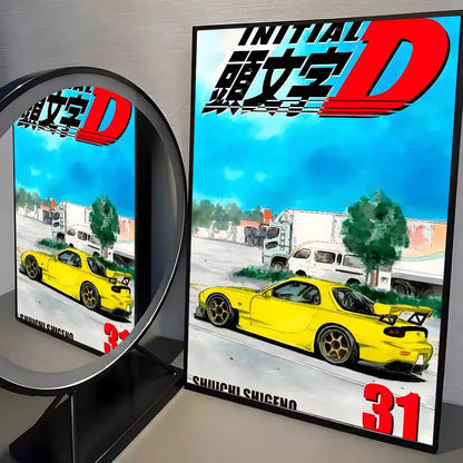 Initial D AE86 Canvas Posters