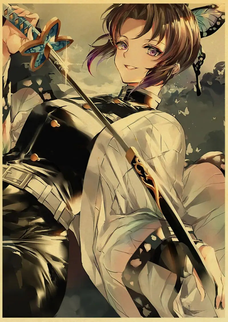Demon Slayer Retro Posters