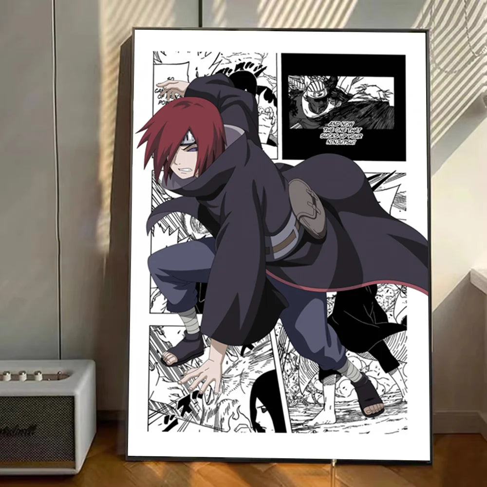 Japanese Naruto Anime Poster Stickers Art Wall