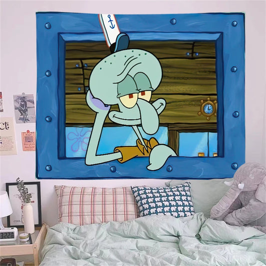 SpongeBob Cartoon Decoration Tapestry