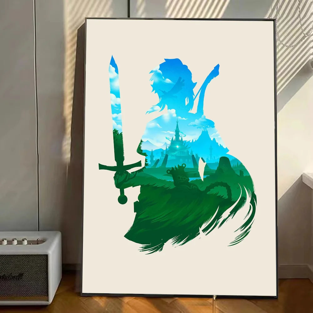 Legend Of Zelda Poster Art Wall Murals Decor