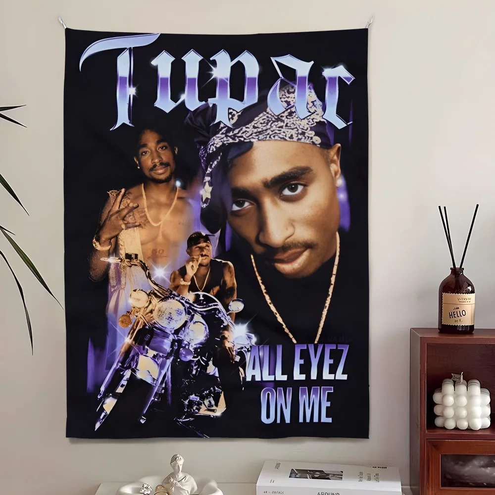 Tupac Wall Tapestry 2Pac Rap Icon