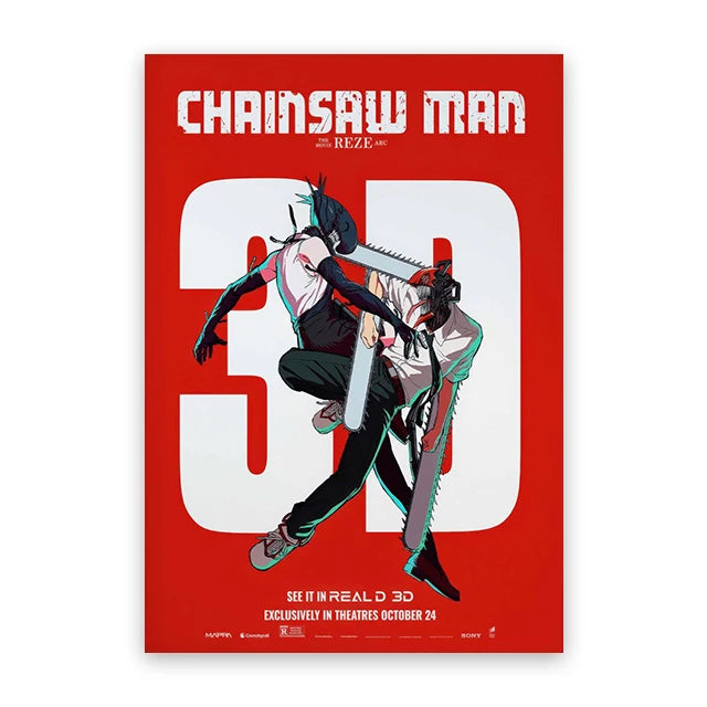 Chainsaw Man Street Art Posters