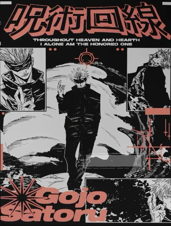Retro Jujutsu Kaisen Posters