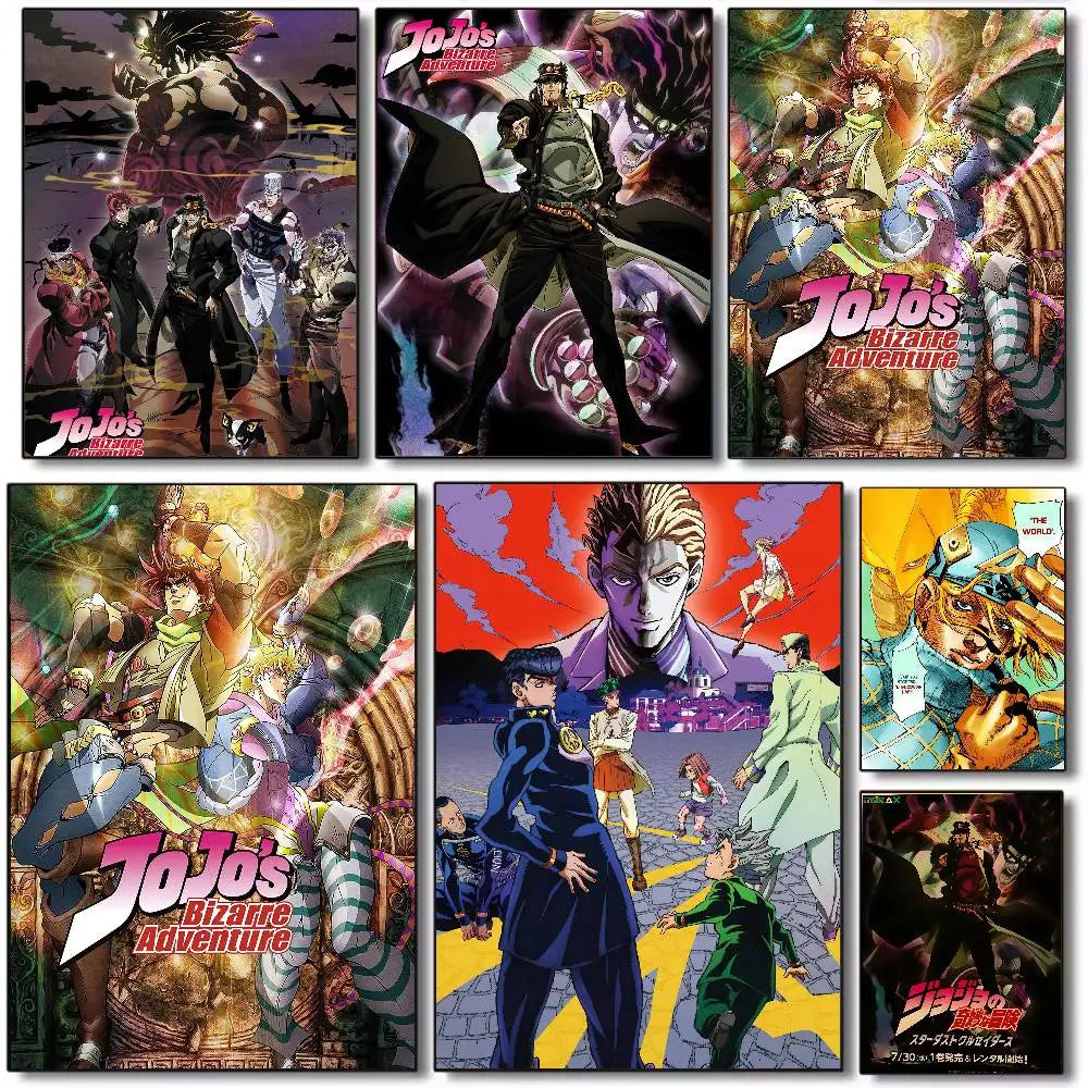 JoJo's Bizarre Adventure Retro Posters