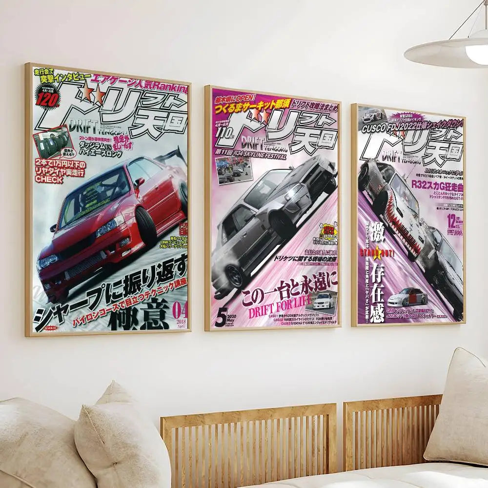 Retrofit Racing Posters